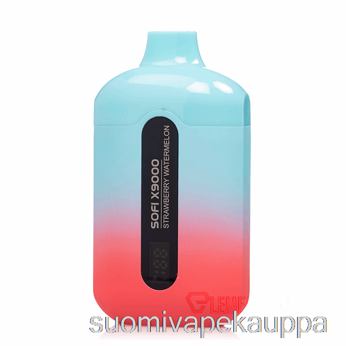 Vape Box Sofi X9000 0% Nikotiiniton Smart Kertakäyttöinen Mansikka Vesimeloni